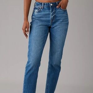 American eagle mom jeans straight high rise